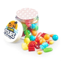 This 4 oz candy salad jar features a full-color digital imprint... from ASI...
