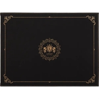 9" x 12" durable certificate holder made of black leatherette that... from...