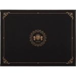 Black/Gold Leatherette Certificate Holder
