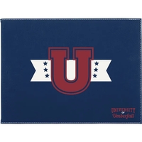 12" x 9" PU leatherette blue and silver holder for 8... from ASI 74601 Calico