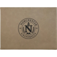 9" x 12" durable certificate holder made of light brown leatherette... from...
