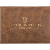 9" x 12" durable certificate holder made of rustic brown leatherette... from...