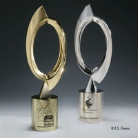 24K gold-plated metal award; 14".... from ASI 84592 St Regis Group / R S...