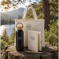 Onboarding Kit with Eco Friendly Tote, Bottle and Journal... from ASI 89971...