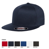 Flexfit pro-baseball fitted cap with structured design and imprint-ready...