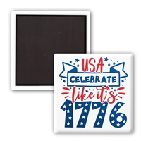 2" x 2" square shaped button with magnetic backing and a... from ASI 68507...