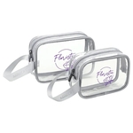 AeroLOFT® Clear View 2 pc Travel Toiletry Bags