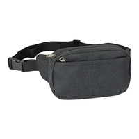 3-Zipper Adjustable Waist Strap Fanny Pack