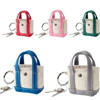Mini Canvas Bag Keychain