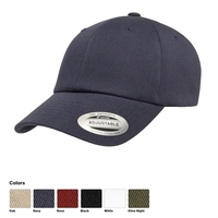 Eco-friendly Flexfit dad cap with washed cotton finish and imprint-ready...