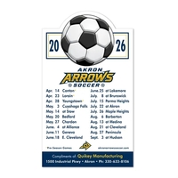 Magnet 20 mil - soccer schedule. Digital four color process print;... from...