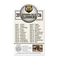 Magnet 20 mil - golf schedule. Digital four color process print;... from ASI...