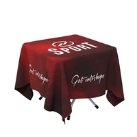 60" Square Non-Fitted Standard Table Cover - 7oz Polyester w Dye... from ASI...