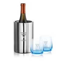 Jacobs Wine Cooler & Soudan Blue Stemless Wine