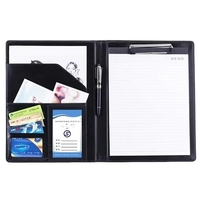 A4 PU leather document folder padfolio plus debossed logo on 1... from ASI...