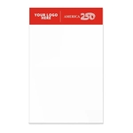 America 250 TM 5 1/4" x 8 1/4" 50 Sheet White Scratch Pad