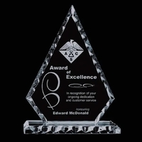 Jade diamond shape award with faceted edges and a base.... from ASI 84592 St...
