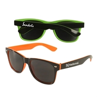 Miami two-tone sunglasses are available in three colors with protective...