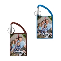 4 3/4" x 2 1/4" carabiner photo key tag with two... from ASI 62190 Illini