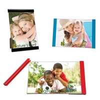 Three piece plastic clip frame with cardboard back, glass front and... from...