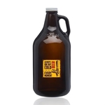 64 oz. Amber Glass Beer Growler