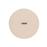 Round shape ceramic coaster with 1 color silkscreen imprint on 1... from ASI...