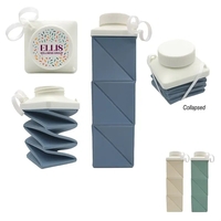 24 oz. collapsible bottle with screw-on, spill-resistant lid.... from ASI...