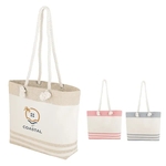 Marlo 10 Oz. Recycled Cotton Tote Bag with Twist Rope Han...