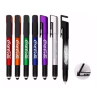 3-in-1 Light Up Logo Stylus Pen with Phone Holder