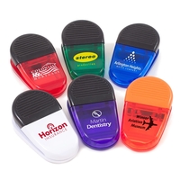 Strong, magnetic clip. Holds over half a pound of weight.... from ASI 39850...