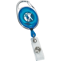 Carabiner Style Retractable Badge Holder