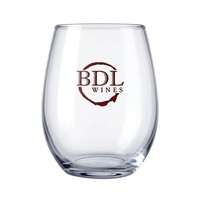 Stemless white wine drinking glass, 17 oz. Gift box and paper... from ASI...