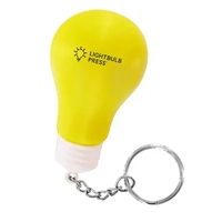 Light Bulb Stress Reliever Keychain