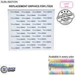 48Hr Quick Ship - Replacement Graphics one side