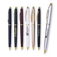 Elevate your writing experience with this sleek metallic accent pen that......