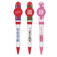 Elevate your event with our stylish twist pen featuring captivating cap......