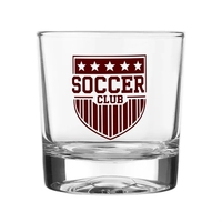 11 oz. Soccer Bottomed Whiskey Glass (1 Color Imprint)