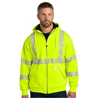 High-visibility Carhartt sweatshirt built for safety crews and custom...