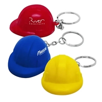 Hard Hat Stress Reliever Keychain
