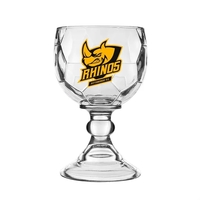 21 oz. Soccer Bottomed Glass Chalice (2 Color Imprint)