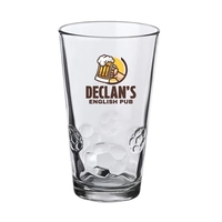 16 oz. Soccer Bottomed Pint Glass (Full Color Imprint)