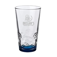 16 oz. Soccer Bottomed Pint Glass (Engraved Imprint)