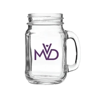 16 oz. Clear Mason jar style mug with handle.... from ASI 36705 Archer's...