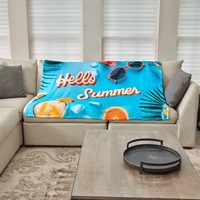 Soft and warm 60" x 80" sublimated blanket, 100% polyester.... from ASI 73520...