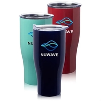 27 oz. stainless steel grip travel mug with spill prevention slide... from...