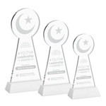 Crescent & Star Award on Hartford Base - White