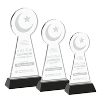 Crescent & Star Award on Hartford Base - Black