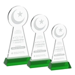 Crescent & Star Award on Hartford Base - Green
