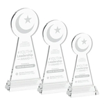 Crescent & Star Award on Hartford Base - Clear