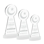 Crescent & Star Award on Alberton Base - White